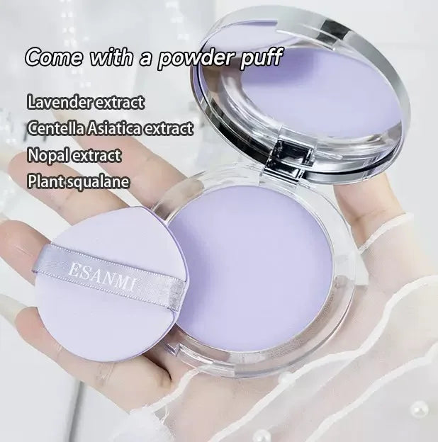 1PC Violet Cream To Powder Skin-friendly Skin Natural Face Long Lasting Oil-controlling Contouring Powder Cosmetics Beauty Trend Shop