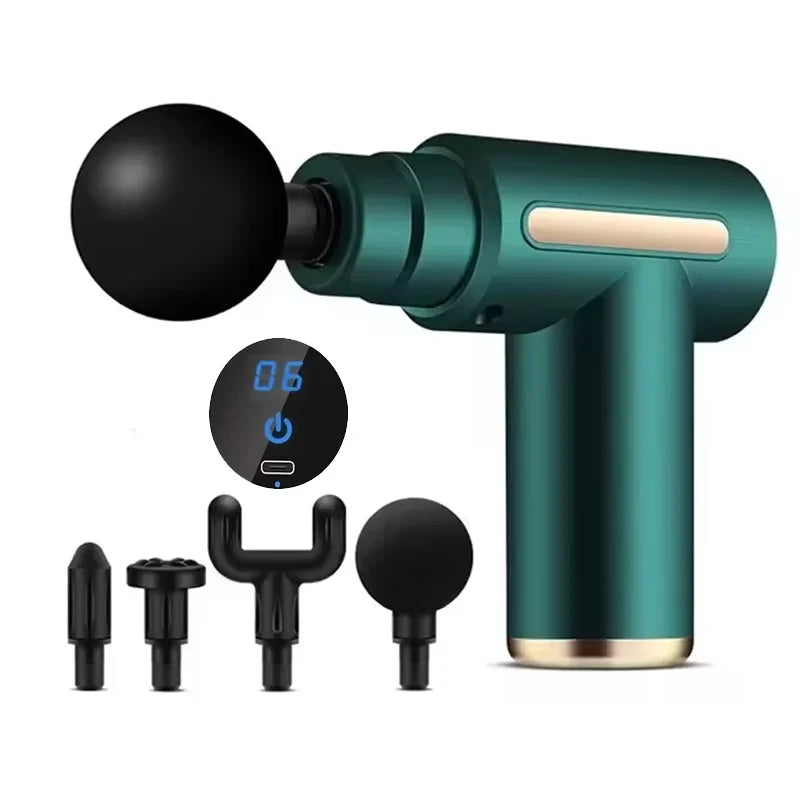 Fascial Machine Muscle Relaxation USB Mini Massage Gun Vibration Gun Massage Fitness Equipment Neck Grasping Fascia Gun Beauty Fashion