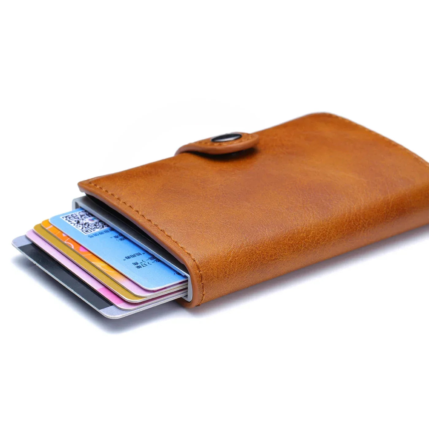Rfid Credit Card Holder Men Wallets Luxury Small Smart Wallet Metal Business Mini Cardholder Case Women Minimalist Walet for Men Beauty World Shop