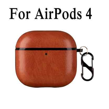 Leather PU Earphone Cover For AirPods Pro 3 2025 Case For AirPods Pro 2 2nd Pro2 Cases For AirPods 4 3 2 1 Funda Headphone Coque