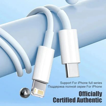 PD 35W USB Cable For iPhone 14 13 12 11 Pro Max 7 8 14 Plus XS XR Fast Charging USB C Cable Charger Date Wire Accessories Beauty World Shop