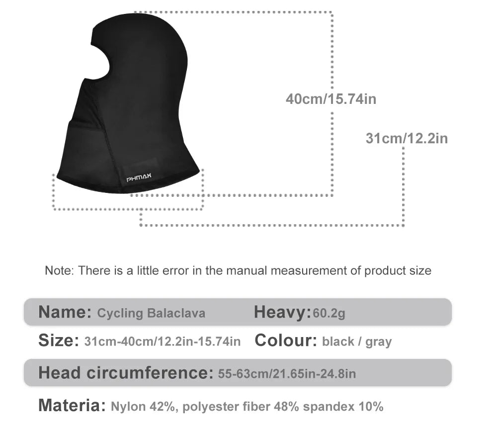 PHMAX Motorcycle Riding Mask Wind Protection And Warmth Breathable Full Face Mask Balaclava Hat Scarf Hood Moto Biker Wind Cap Beauty World Shop