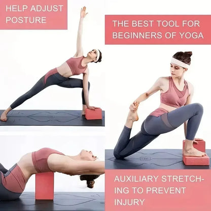 Yoga Blocks Gym Foam Exercise Pilates Training Fitness Bolster Pillow Stretching Cushion Body Shaping Building Cubes Beauty World Shop