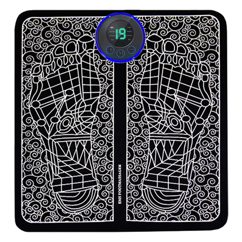 Electric Foot Massager Pad Muscle Massage Relaxation Trainer For Massage Fitness Outdoor Sport Home Family Relax Beauty World Shop