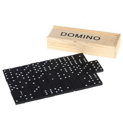 28pcs/Set Wooden Domino Board Games Table Game Domino Toys, Kid Children Educational Toys For Children Gifts Christmas gift Beauty World Shop