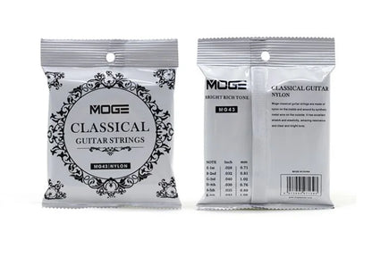 MOGE MG43 028-043 Classical Guitar Strings Nylon Silver Jacketed Wire Coating Musical Instrument Accessories Beauty World Shop