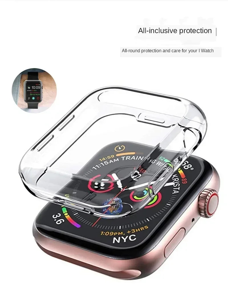 Soft TPU Screen Protector for Apple Watch 10 9 8 45mm 41mm 44mm 42mm 46mm 49mm Full Case Cover for IWatch Ultra 7 SE 6 5 4 3 2 Beauty World Shop
