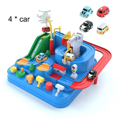 Racing Rail Car Model Educational Toys Children Track Adventure Game Brain Mechanical Interactive Train Animals Space Rocket Toy Beauty Fashion