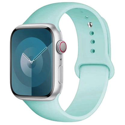 Silicone Band For Apple Watch strap 44mm 45mm 40mm 41mm 42-38mm 45 mm sport bracelet iwatch series 8 7 6 5 4 3 SE 9 Ultra 2 49mm Beauty World Shop