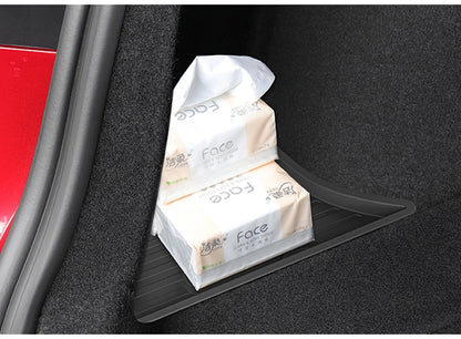 Trunk Organizer for Tesla Model 3 2024 2025 Waterproof Rear Trunk Storage Bins Side Box with Carpeted Lip Car Travel Accessories Beauty World Shop