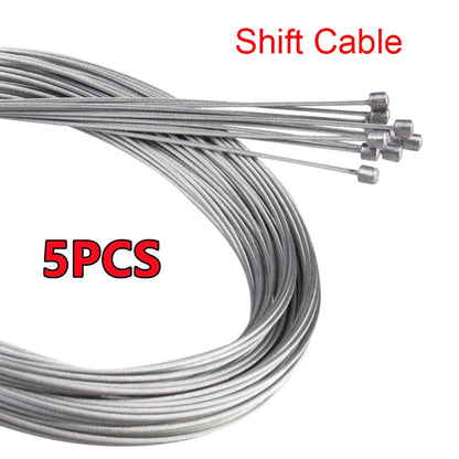 10/5/3/1PC 2M MTB Bicycle Brake Line Bicycle Speed Line Fixed Gear Shifter Gear Brake Cable Set Core Inner Wire MTB Road Bike Beauty World Shop