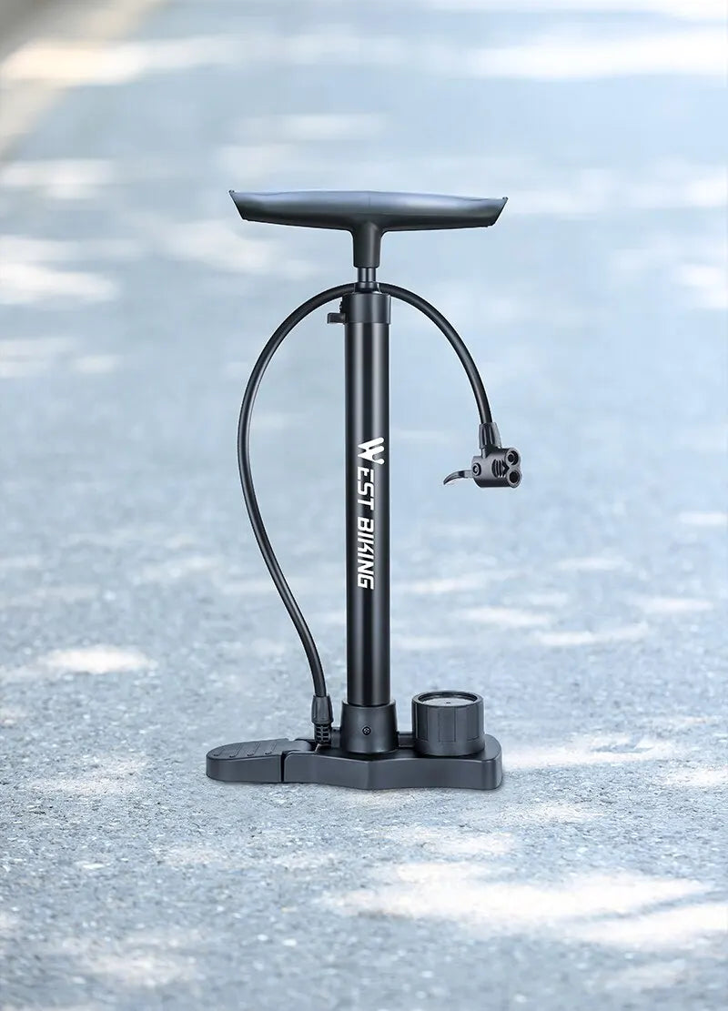WEST BIKING Bicycle Pump 160PSI Portable Stainless Steel Bike Pump Schrader Presta Valve Inflator Mountain Road Bike Accessories Beauty World Shop