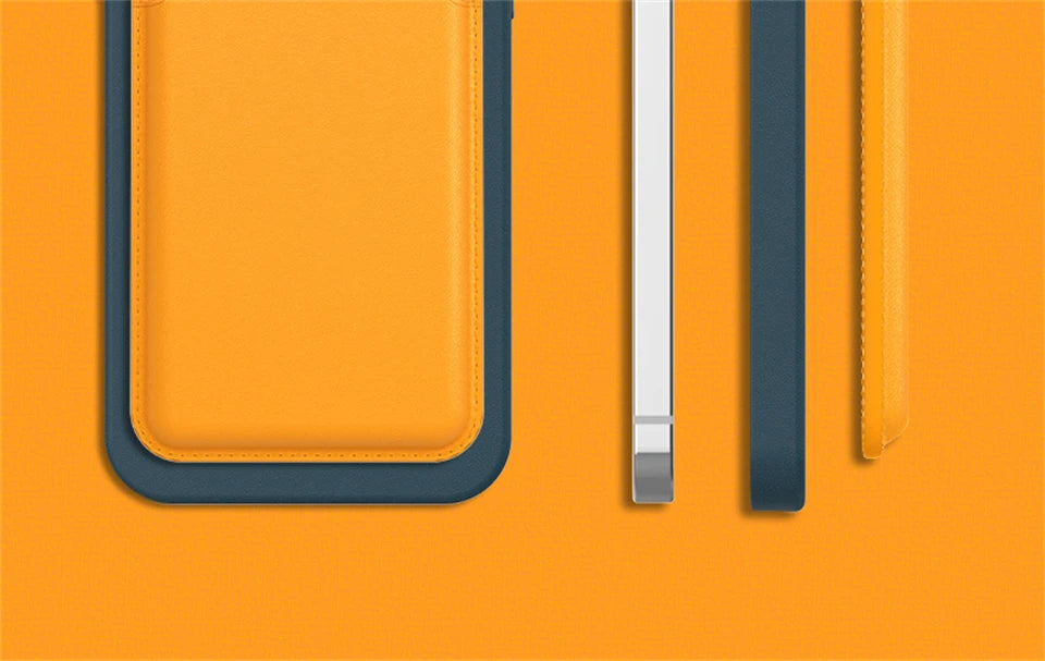 For Magsafe Leather Magnetic Wallet Case For iPhone 14 12 15 13 Pro Max Magnetic Card Bag Cover Samsung S23 S22 Ultra Accessory Beauty World Shop