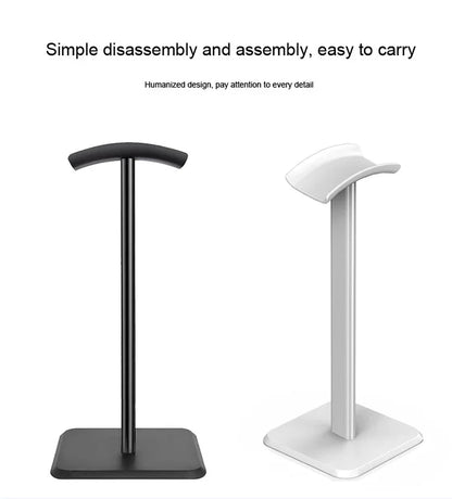 Black and White Earphone Holder Detachable Computer Esports Game Headset Desktop Storage Universal Display Rack for All Headsets