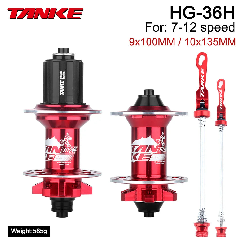 TANKE 120 Click Hub Bearing MTB Hub Front Rear 32 36 Holes Disc Brake Bicycle Hubs 7 8 9 10 11 12 Speed Quick Release 6 Pawl Hub Beauty World Shop