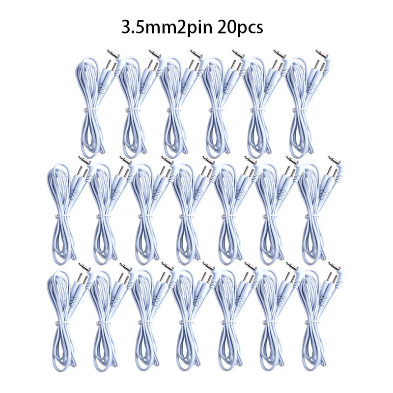 2/4 Pins Head 2.5/3.5mm Plug Type Electrode Cable Line Wire For Tens Acupuncture Electrical Nerve Muscle Stimulator Beauty World Shop