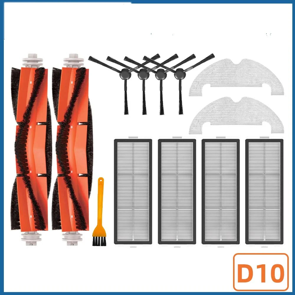 Accessories Dreame Bot D10 Plus RLS3D Robot Vacuum Cleaner Hepa Filter Mop Main Side Brush Dust Bag Replacement Parts