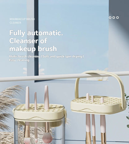 2025 New USB Electric Makeup Brush Cleaner Rechargeable Makeup Brushes Cleaning Tool Automatic Makeup Brush Cleaning Stand Devic