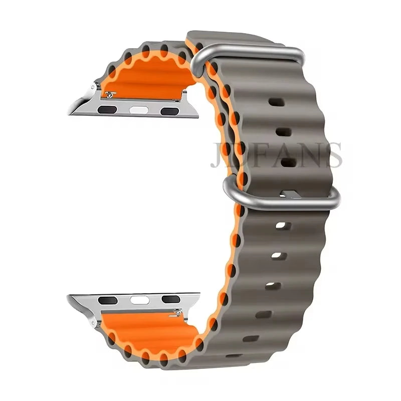 Strap For Apple watch ultra band 49mm 44mm 45mm 41mm 40mm 38mm 44 45 mm 1:1 Original Ocean belt iWatch series 9 10 8 7 se bands Beauty World Shop