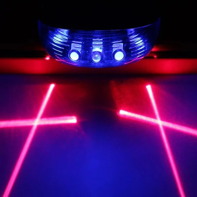 Bicycle Bike LED Lights 2 Lasers 5 LED Waterproof Cycling Taillight Safety Warning Taillight MTB Bike Rear Tail Lights Beauty World Shop
