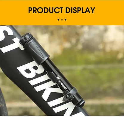 WEST BIKING Mini Bike Pump 100PSI Schrader Presta Valve MTB Road Cycling Pump Aluminum Alloy Bicycle Hand Air Pump Tire Inflator Beauty World Shop