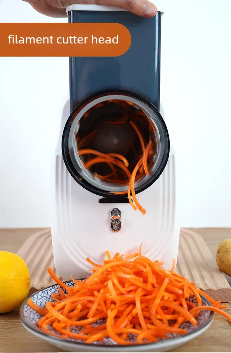 Multi-function Vegetable Cutter Household Kitchen Electric Vegetable Cutter Vegetable Slicer Shredder Automatic Beauty World Shop