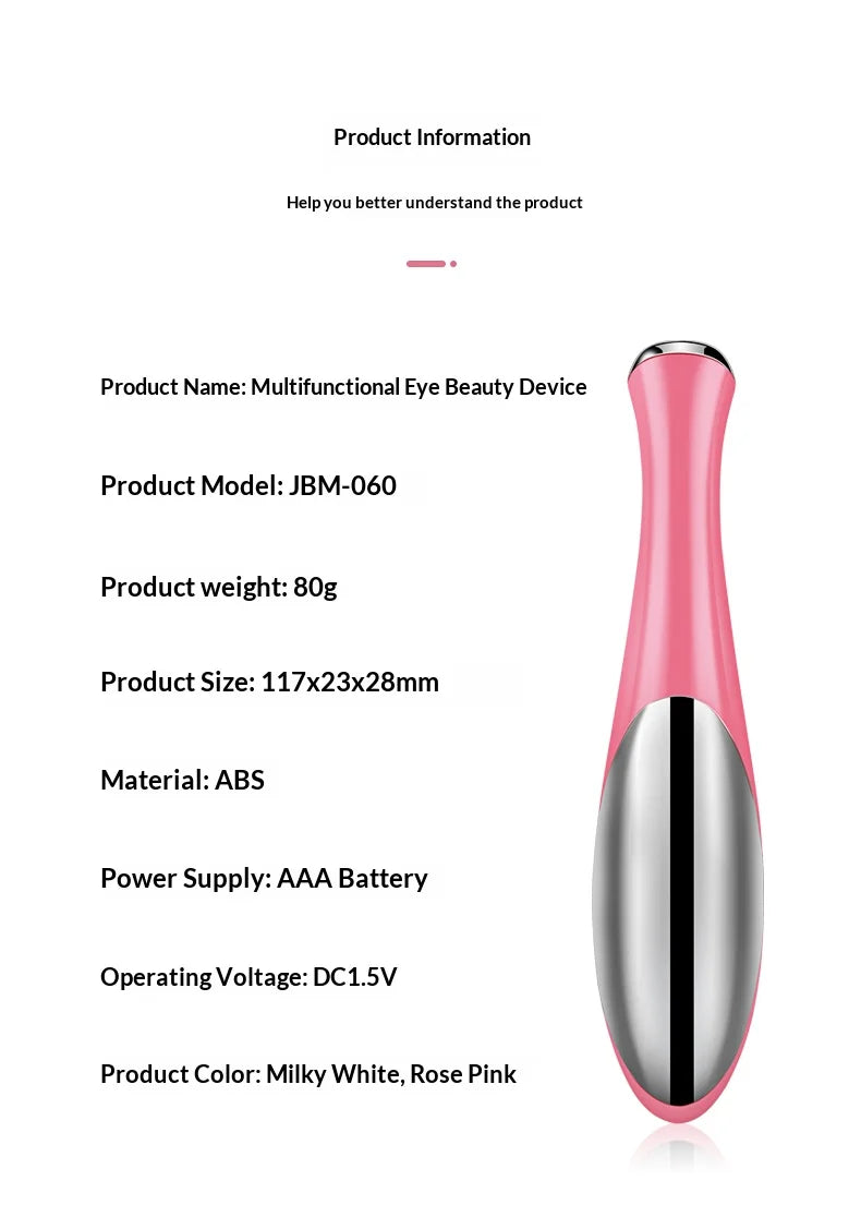 Electric Eye Massage Beauty Instrument Exquisite Eye Skin De-Bagging De-Watering Reduce Fine Lines Care Instrument Beauty World Shop