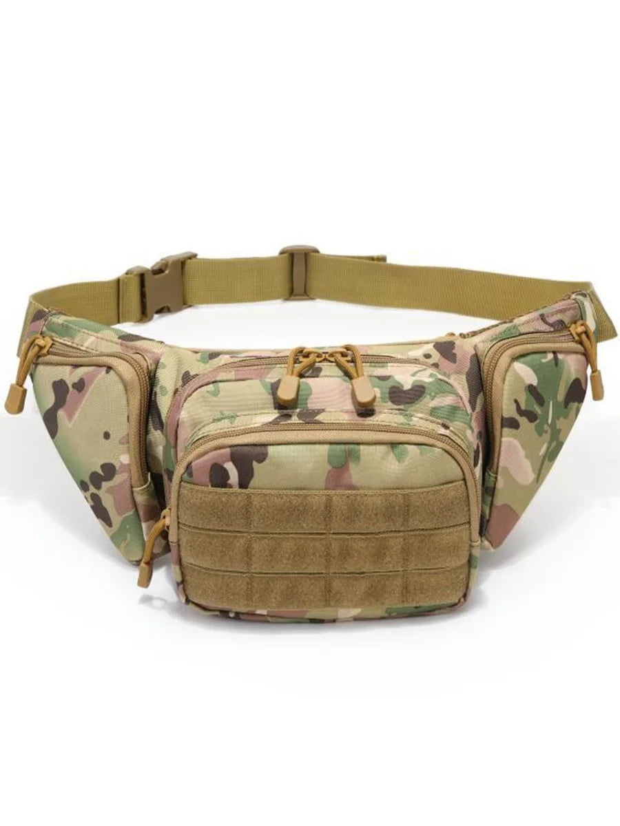 Men Waist Bag Belt Bumbag Waterproof Nylon Molle EDC Fanny Phone Pouch for Hunting Climbing Camping Beauty World Shop