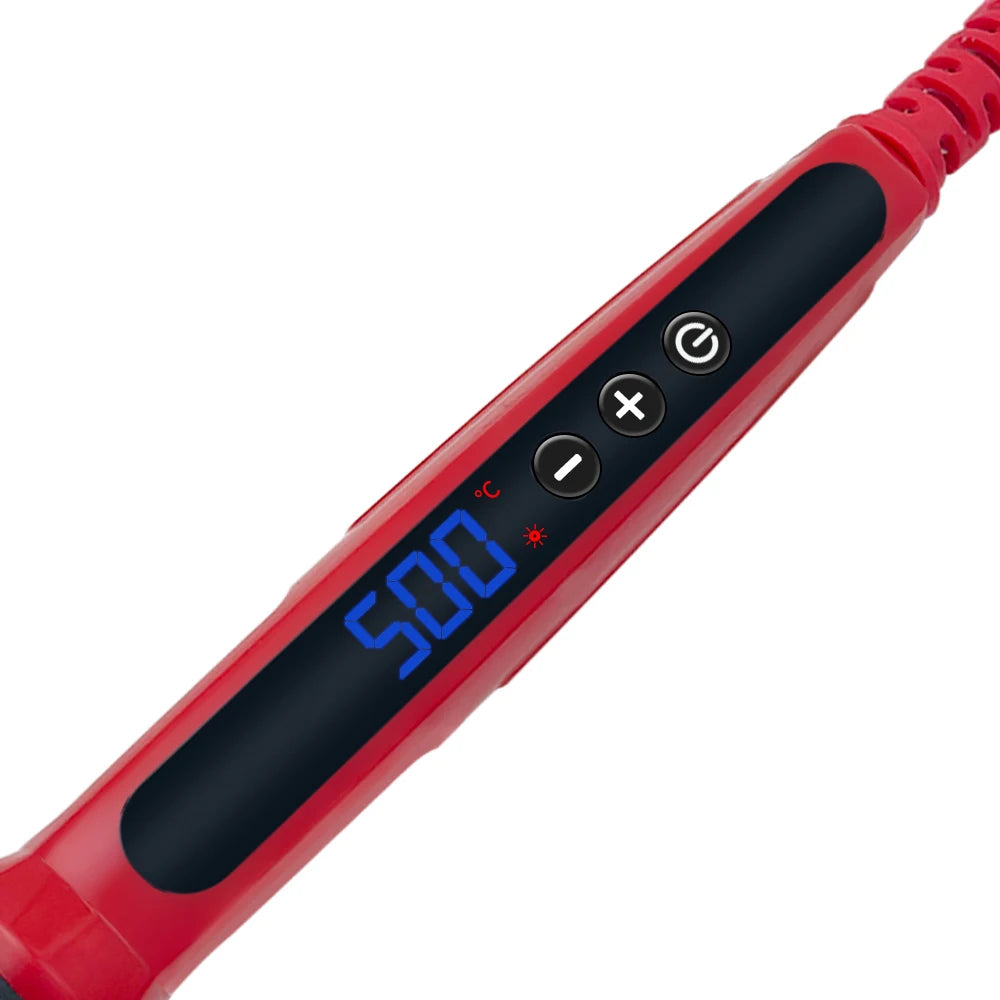 80W Soldering iron kit adjustable temperature LCD solder welding tools Ceramic heater soldering tips Tweezers soldering wire Beauty World Shop