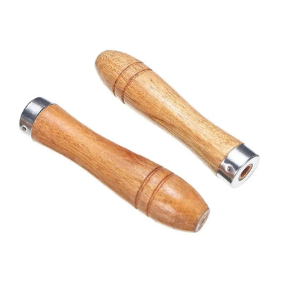 5pcs/set Wooden File Handle Replacement For Metal File,wood Rasp,screwdrivers,hand Drills For File Craft Tool Length 9cm Hole Beauty Trend Shop