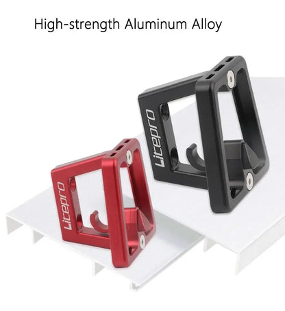 LP Folding Bike Front Bag Carrier Block Bracket 2 Holes Mounting Suitable For Brompton Folding Bike Front Carrier Mount Adapter Beauty World Shop