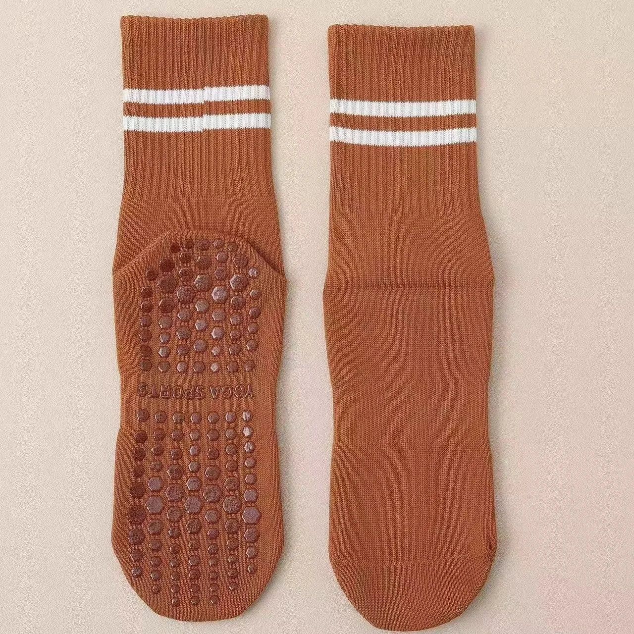 8 Pairs Girl Women's Yoga Socks Solid Colors Non-Slip Grip Socks for Pilates Workouts Ballet Dance and Gym Socks Beauty World Shop