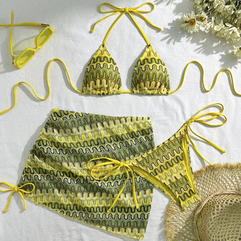 Sexy Bikinis 2026 Female Swimsuits Women's Three-Piece Swimwear Beach Swim Wear Bathing Suits Brazilian Bikini Set Pool Bather Beauty World Shop