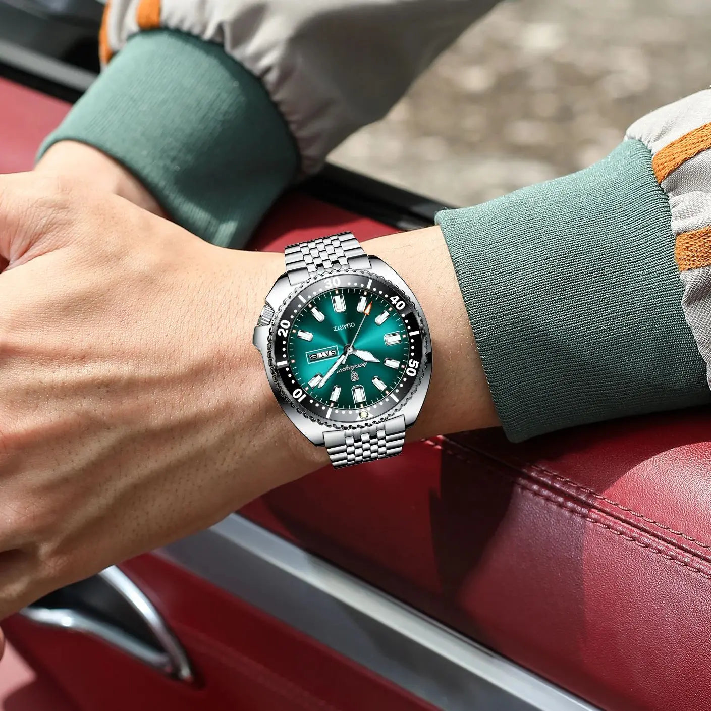POEDAGAR Luxury Business Men Watch Date Week Waterproof Luminous Man Wristwatch Sport Stainless Steel Quartz Men's Watches Reloj Beauty World Shop