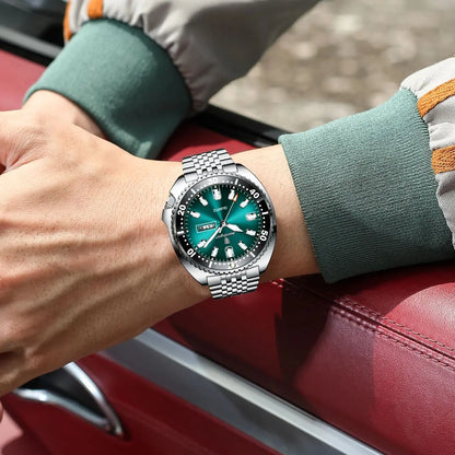 POEDAGAR Luxury Business Men Watch Date Week Waterproof Luminous Man Wristwatch Sport Stainless Steel Quartz Men's Watches Reloj Beauty World Shop
