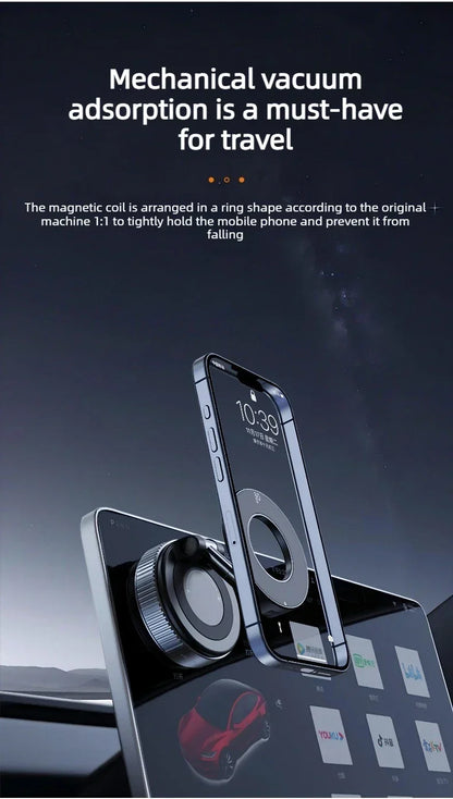 MagSafe Car Phone Mount, Ultra-Stable Magnetic Holder, 360° Rotation for IPhone Android Sleek Minimalist Dashboard Stand Beauty World Shop