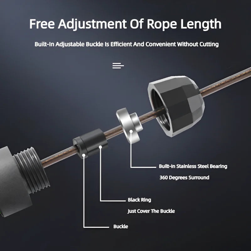 1PCS The New Jump Rope Steel Wire Skipping Exercise Adjustable Jumping Fitness Workout Training Home Sport Equipment Tangle-Free Beauty World Shop