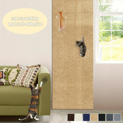 Trimmable Cat Scratch Mat Self-Adhesive Cats Scratch Carpet Anti Cat Scratcher Furniture Couch Corner Indoor Sofa Wall Protector Beauty World Shop