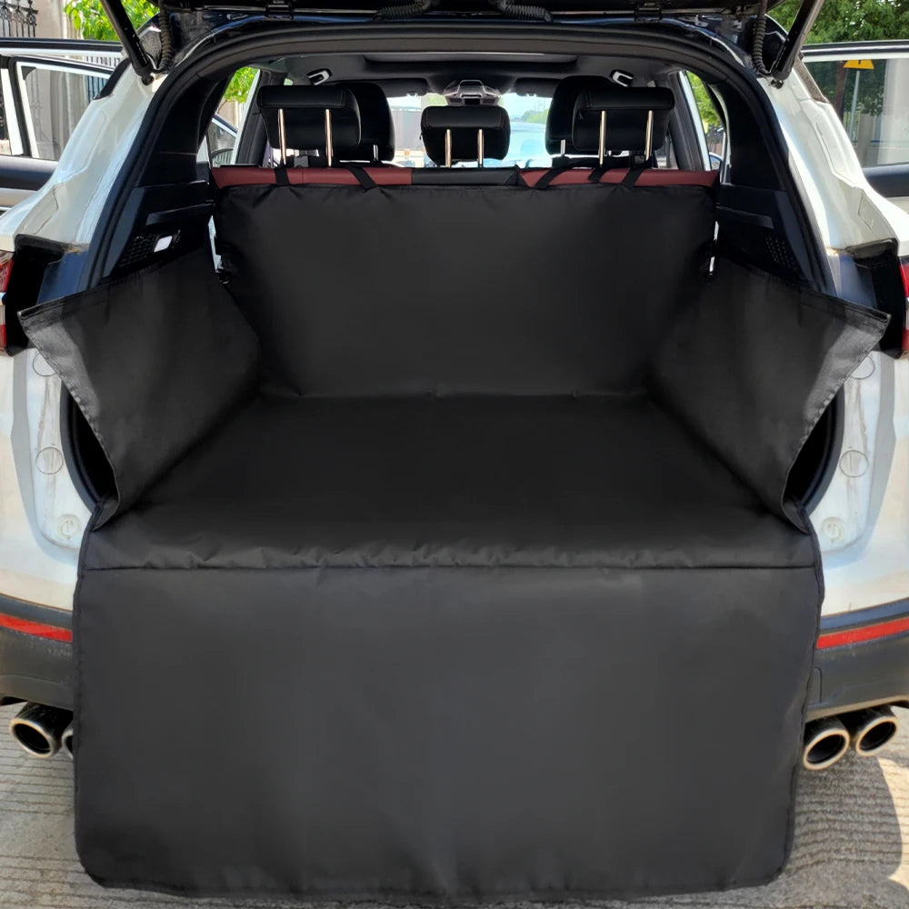 Waterproof 600D Oxford Cloth Dog Car Seat Cover Pet Travel Dog Carrier Car Trunk Mat SUV Cargo Liner For Dogs Beauty World Shop