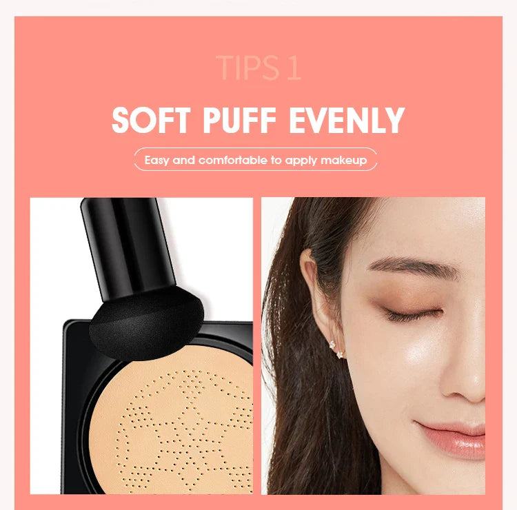 Mushroom Air Cushion plant Nourishing BB cream Concealer Moisturizing foundation fluid isolating plain cc cream Beauty Trend Shop