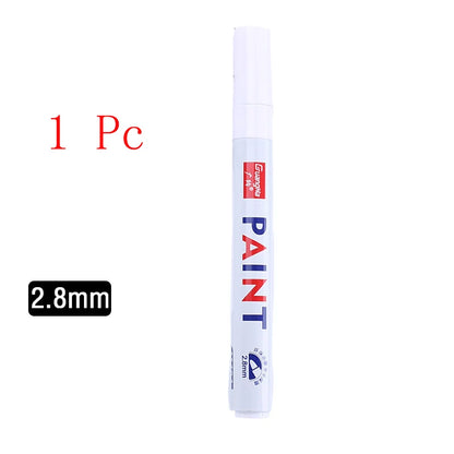 White Marker Pens set Oily Waterproof White Gel Pen DIY Graffiti Sketching Marker Stationery Writing School Supplies brush Beauty World Shop