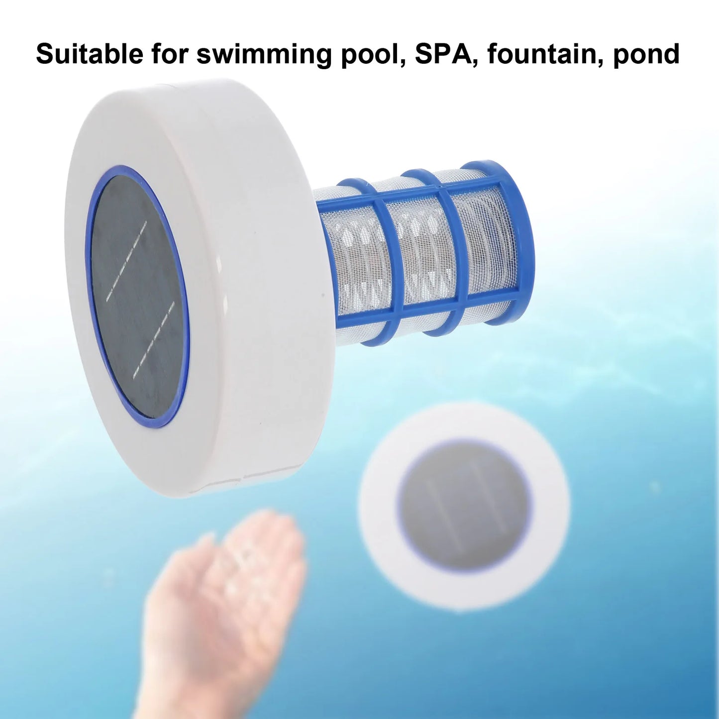 Solar Powered Pool Ionizer Cleaner Silver Ion Swimming Pool SPA Fountain Cleaner Swim Pool Cleaning Equipment Beauty World Shop
