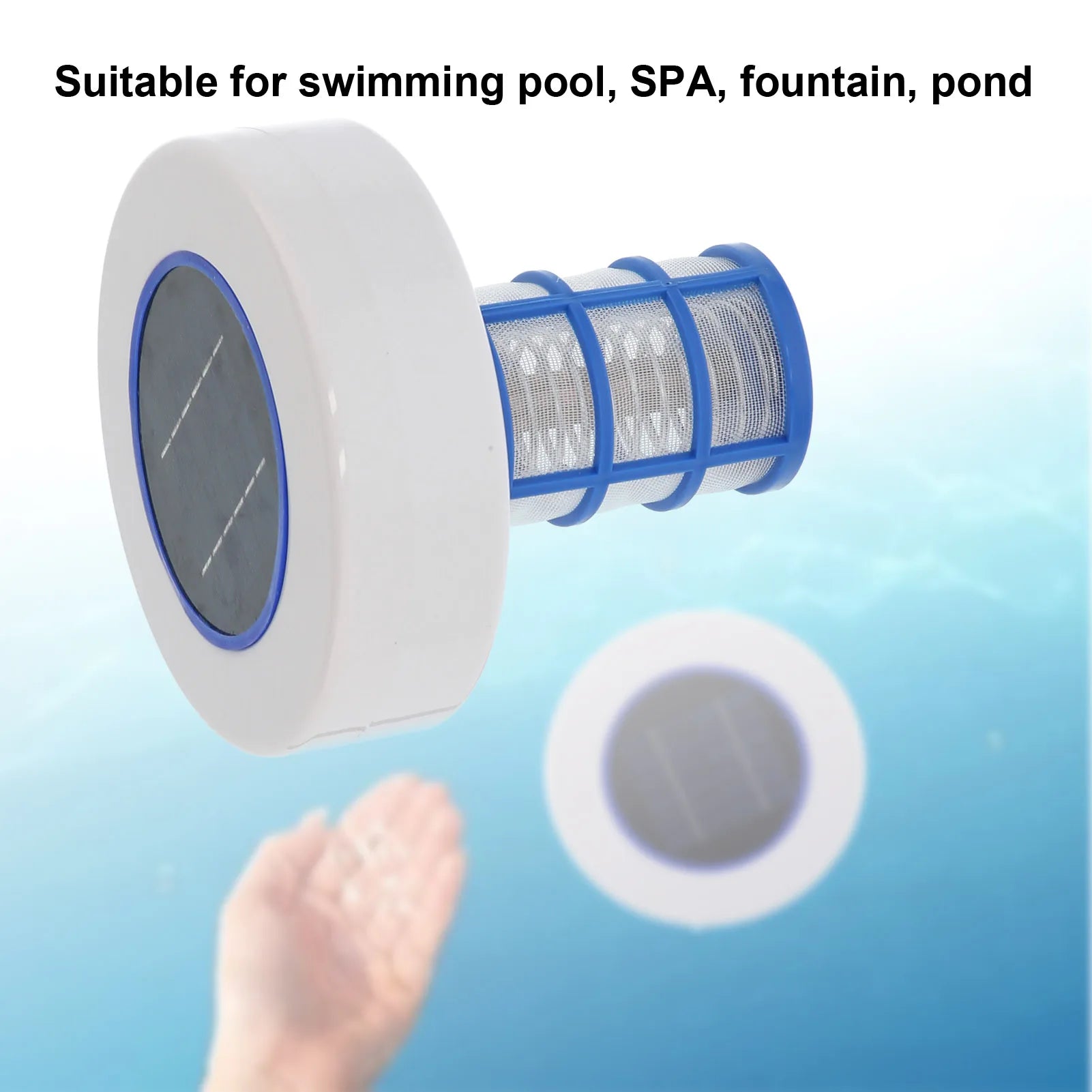 Solar Powered Pool Ionizer Cleaner Silver Ion Swimming Pool SPA Fountain Cleaner Swim Pool Cleaning Equipment Beauty World Shop