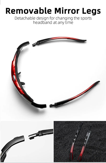 ROCKBROS Cycling Polarized glasses Bike Outdoor Sports Sunglasses MTB Road PC Goggles Eyewear Glasses 5/3 Lens Bicycle Accessory Beauty World Shop