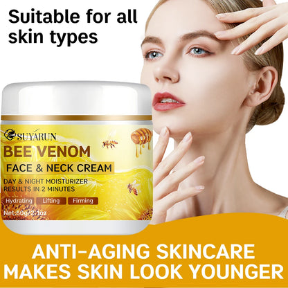 SUYARUN Bee Venom Collagen Anti-Aging Face Cream | Firming Lifting Moisturizer | Wrinkle Reduction | 24H Hydration. Beauty World Shop