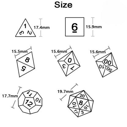 Dormia Dice DND Accessories Opaque White Acrylic Polyhedral Dice Set With Special Blood Effect For Table Board Role Playing Game Beauty World Shop