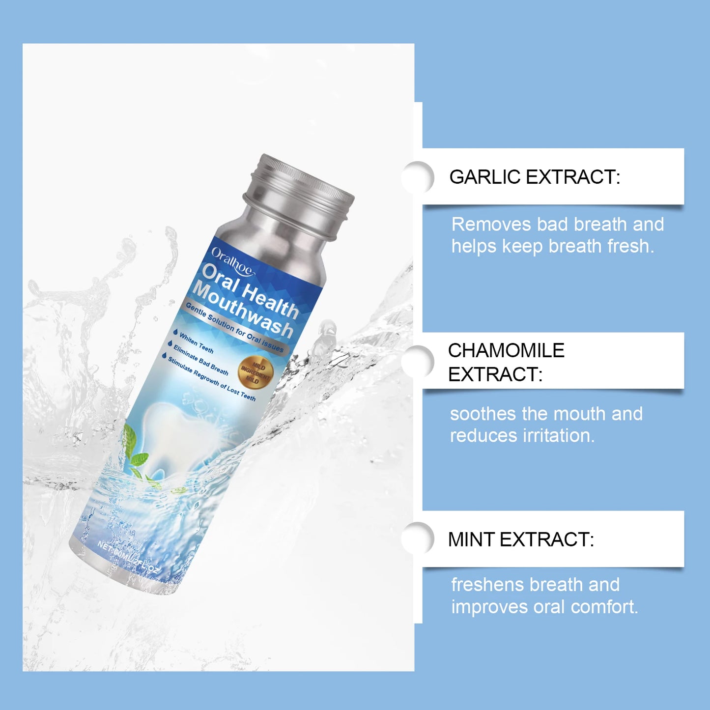 Gum Repair Drops Relieve Receding Gingival Swelling Gum Cleaning Care Oral Periodontal Hygiene Remove Yellow Remove Stain