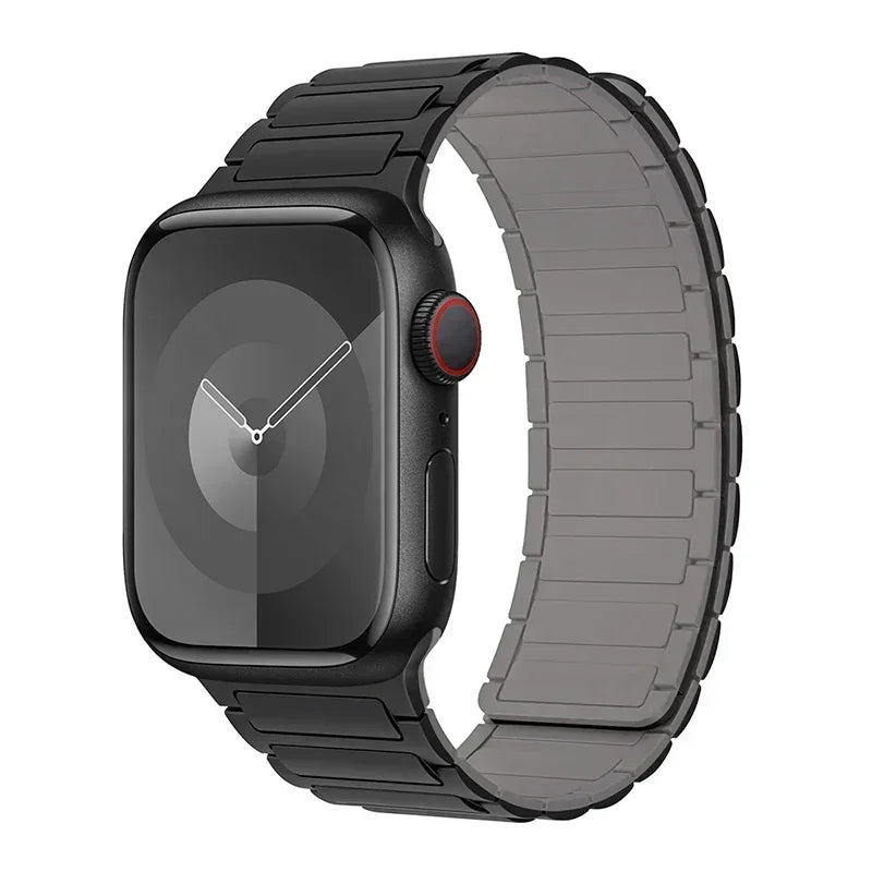 Magnetic Loop for Apple Watch Bands 44mm 40mm 49mm 45mm 41mm 38mm Silicone Bracelet iWatch Series 9 8 7 6 5 4 3 Se ultra 2 strap Beauty World Shop
