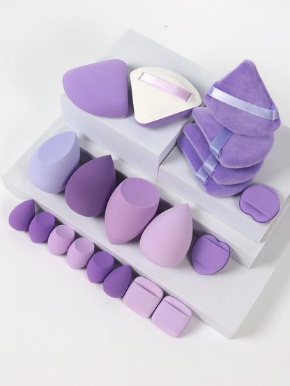 20 Pcs Pink Makeup Sponge and Makeup Puff Set Suitable for Face Cream and Powder Concealer Powder Makeup Machine Beauty World Shop