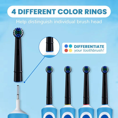 Replacement Toothbrush Heads Compatible with Oral B Braun Professional Electric Brush Heads 1000 1500 3000 6000 7000 7500 8000 Beauty World Shop